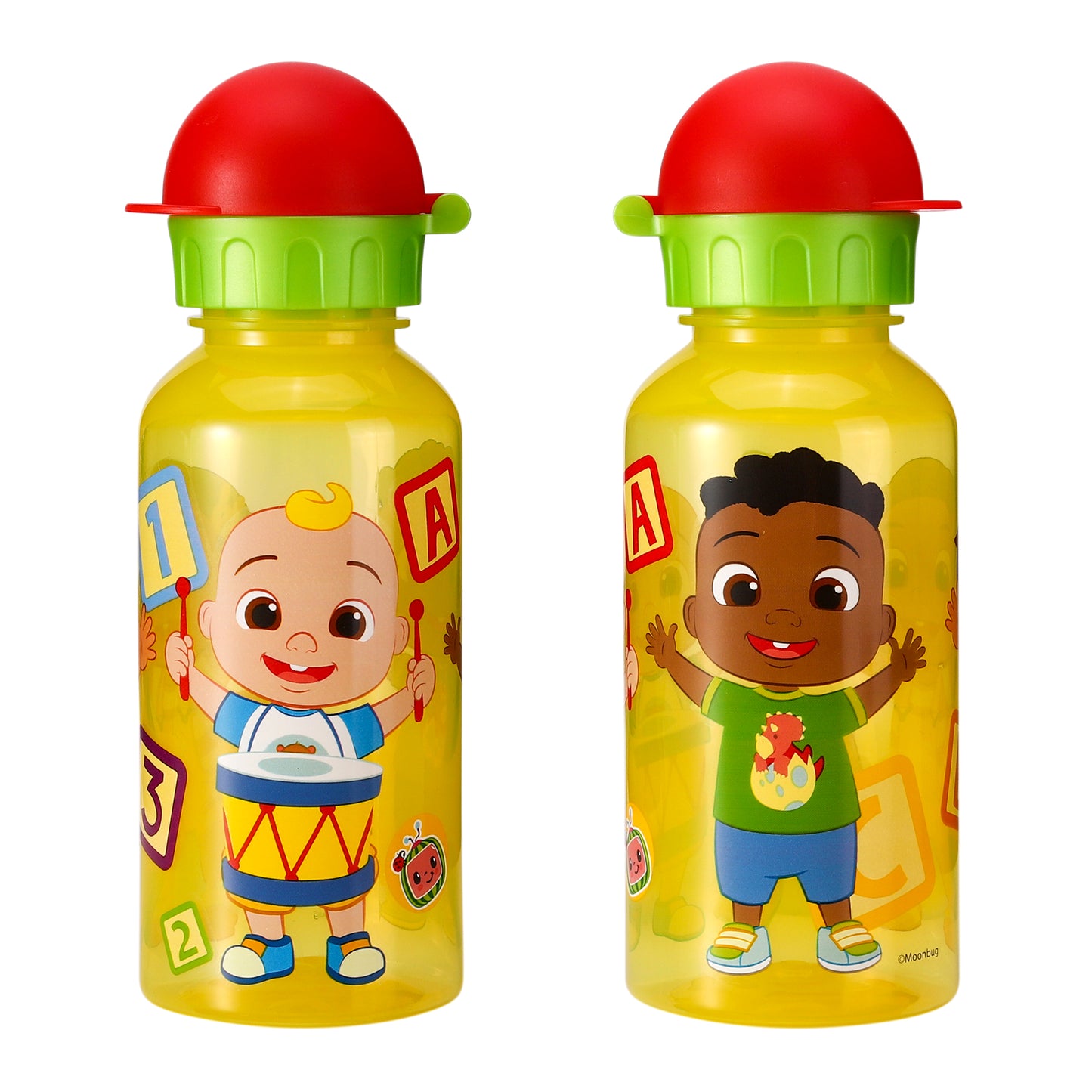 Cocomelon 370ml Water Bottle for Kids School Drinks Bottle Made of Durable Material Reusable BPA Free