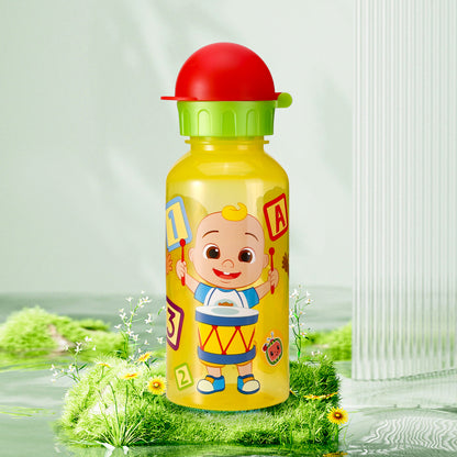 Cocomelon 370ml Water Bottle for Kids School Drinks Bottle Made of Durable Material Reusable BPA Free