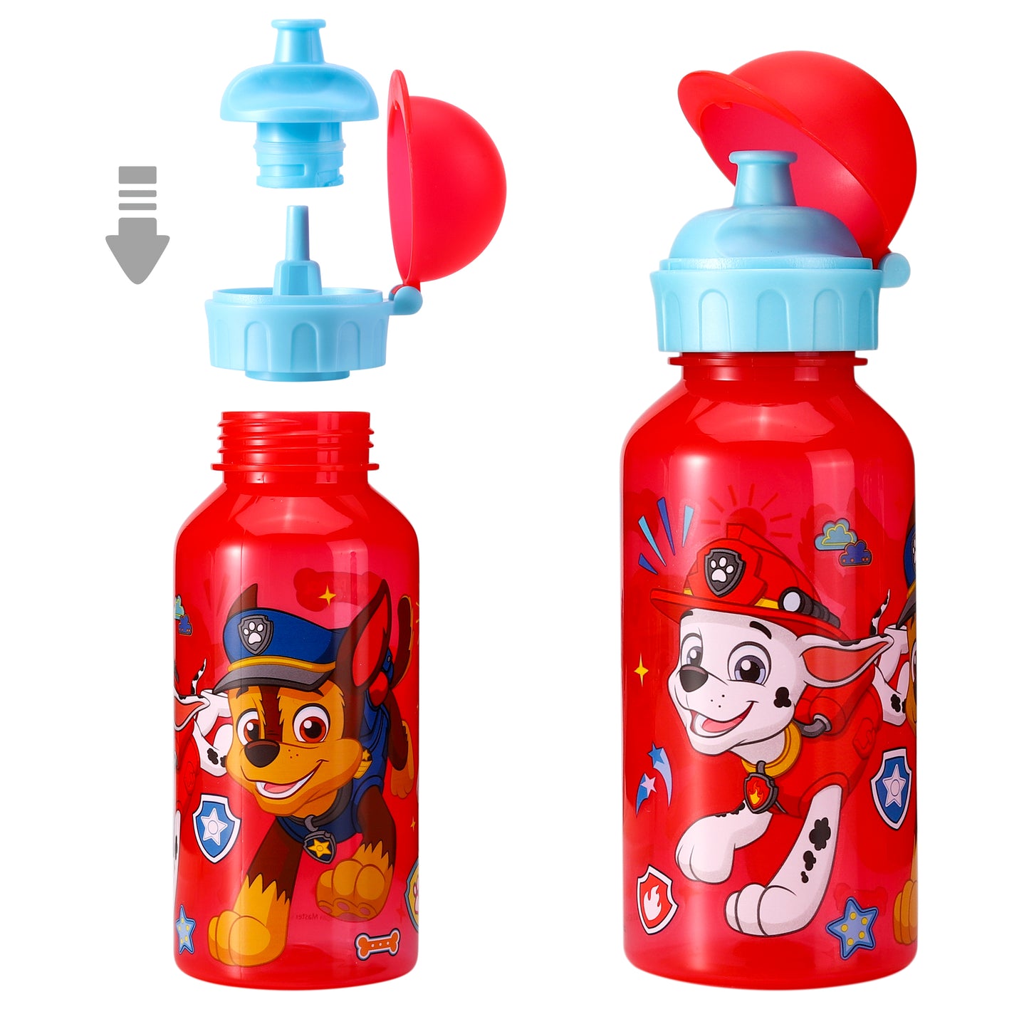 Paw Patrol Boy 370ml Water Bottle for Kids School Drinks Bottle Made of Durable Material Reusable BPA Free