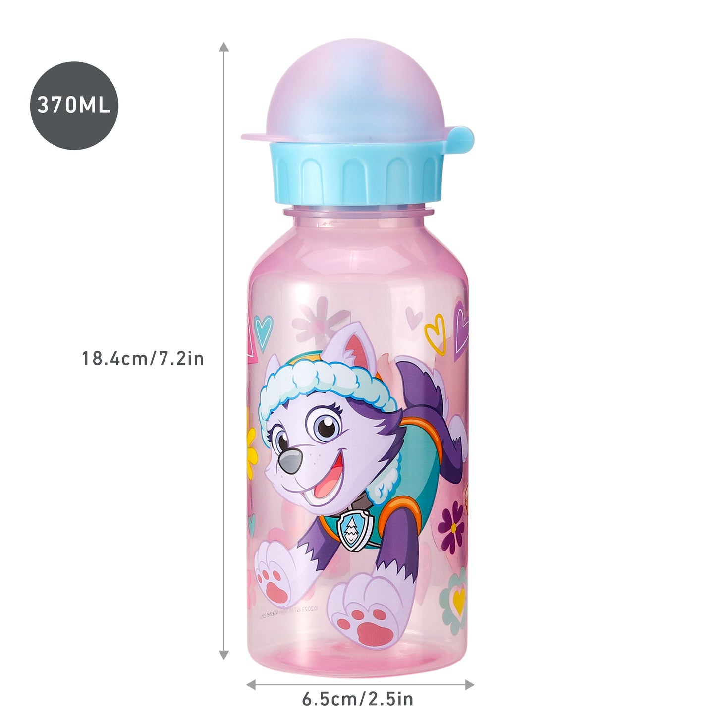 Paw Patrol Girl 370ml Water Bottle for Kids School Drinks Bottle Made of Durable Material Reusable BPA Free