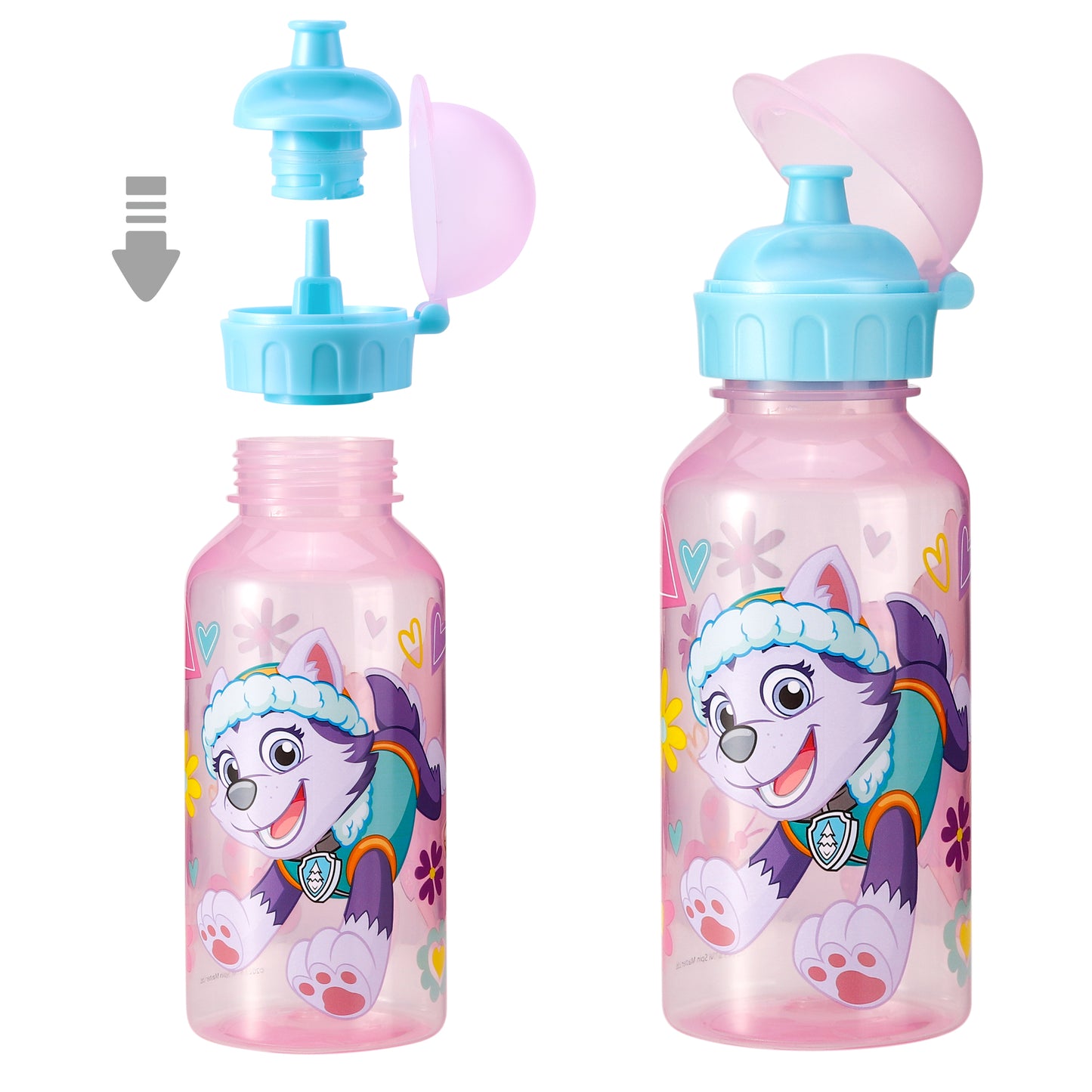 Paw Patrol Girl 370ml Water Bottle for Kids School Drinks Bottle Made of Durable Material Reusable BPA Free