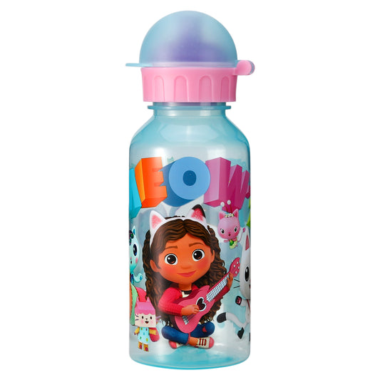Gabby's Dollhouse 370ml Water Bottle for Kids School Drinks Bottle Made of Durable Material Reusable BPA Free