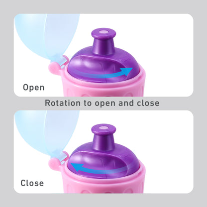 Gabby's Dollhouse 370ml Water Bottle for Kids School Drinks Bottle Made of Durable Material Reusable BPA Free