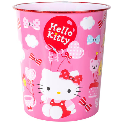 Hello Kitty Kids Childrens Waste Bucket Paper Bin Basket for Bedroom Study Desk Dustbin