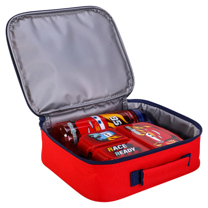 Cars Kids Lunch Box Set – Insulated Lunch Bag, Multicompartment Lunch Box & 580ml Water Bottle, BPA Free