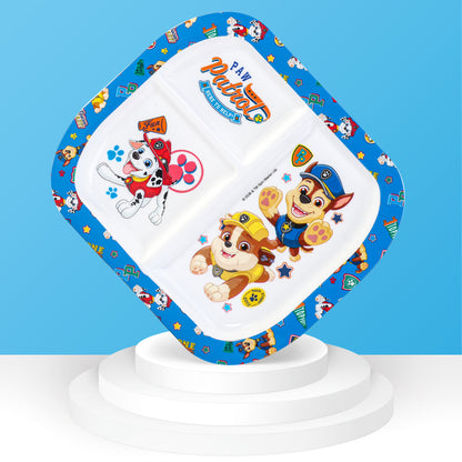 Paw Patrol 3 Section Reusable Childrens Kids Toddlers Divided Breakfast Lunch Dinner Plate