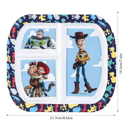 Toy Story 3 Section Reusable Childrens Kids Toddlers Divided Breakfast Lunch Dinner Plate