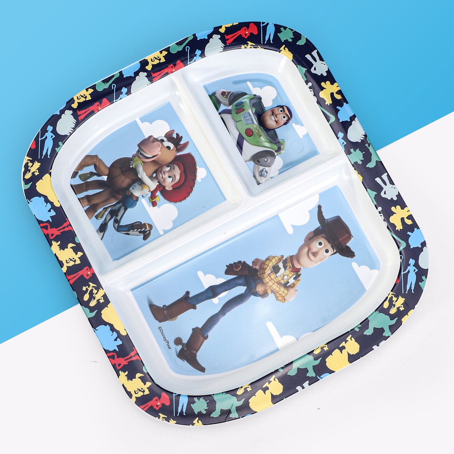 Toy Story 3 Section Reusable Childrens Kids Toddlers Divided Breakfast Lunch Dinner Plate