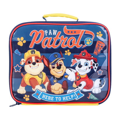 Paw Patrol Rectangular Insulated Lunch Box Bag for Boys and Girls, Perfect Size for Packing Hot or Cold Snacks for School and Travel, BPA Free