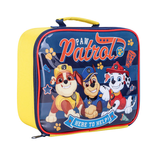 Paw Patrol Rectangular Insulated Lunch Box Bag for Boys and Girls, Perfect Size for Packing Hot or Cold Snacks for School and Travel, BPA Free