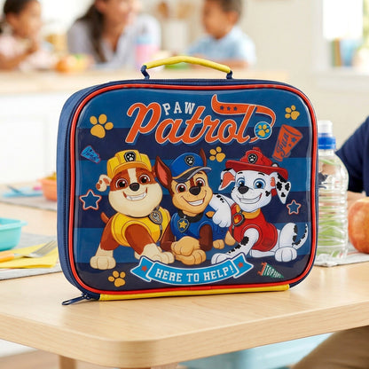Paw Patrol Rectangular Insulated Lunch Box Bag for Boys and Girls, Perfect Size for Packing Hot or Cold Snacks for School and Travel, BPA Free