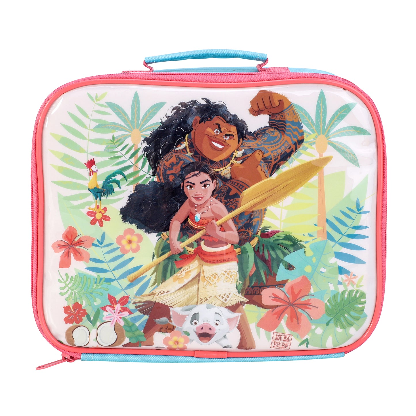 Disney Moana Rectangular Insulated Lunch Box Bag for Boys and Girls, Perfect Size for Packing Hot or Cold Snacks for School and Travel, BPA Free