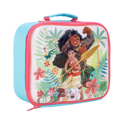 Disney Moana Rectangular Insulated Lunch Box Bag for Boys and Girls, Perfect Size for Packing Hot or Cold Snacks for School and Travel, BPA Free