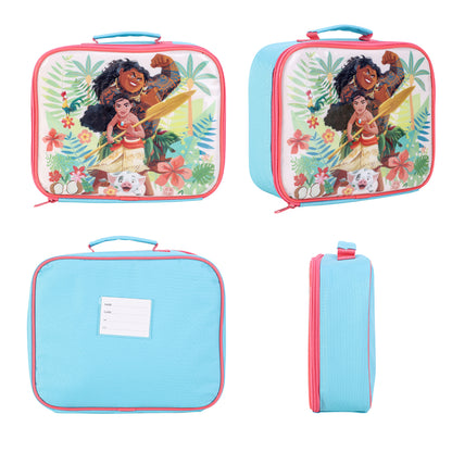 Disney Moana Rectangular Insulated Lunch Box Bag for Boys and Girls, Perfect Size for Packing Hot or Cold Snacks for School and Travel, BPA Free