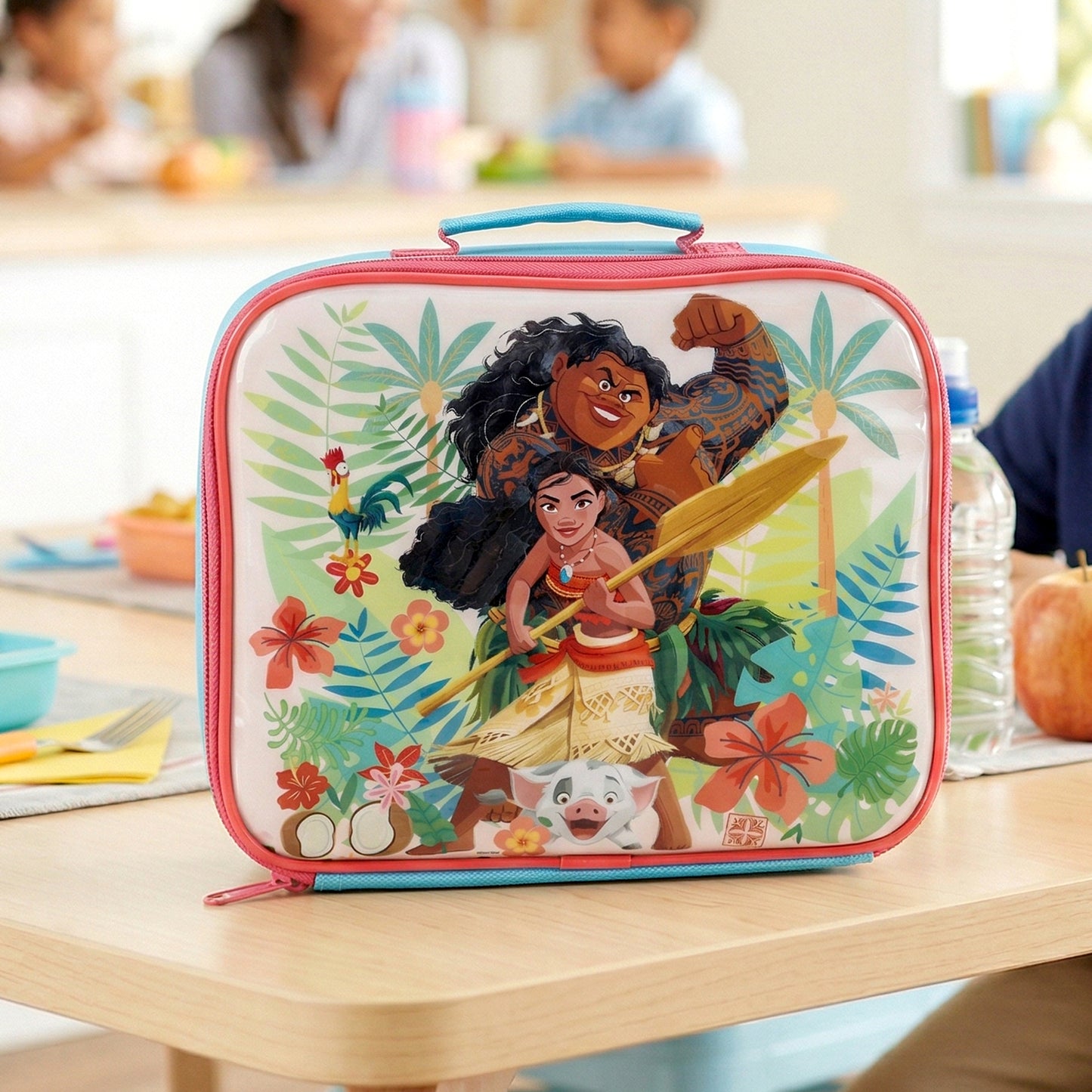 Disney Moana Rectangular Insulated Lunch Box Bag for Boys and Girls, Perfect Size for Packing Hot or Cold Snacks for School and Travel, BPA Free