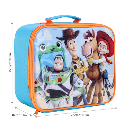 Disney Toy Story Rectangular Insulated Lunch Box Bag for Boys and Girls, Perfect Size for Packing Hot or Cold Snacks for School and Travel, BPA Free