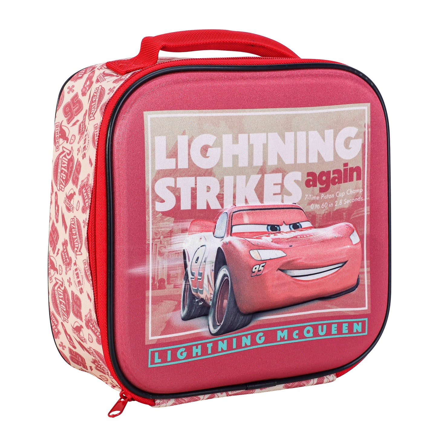 Disney Cars 3D Rectangular Insulated Lunch Box Bag for Boys and Girls, Perfect Size for Packing Hot or Cold Snacks for School and Travel, BPA Free