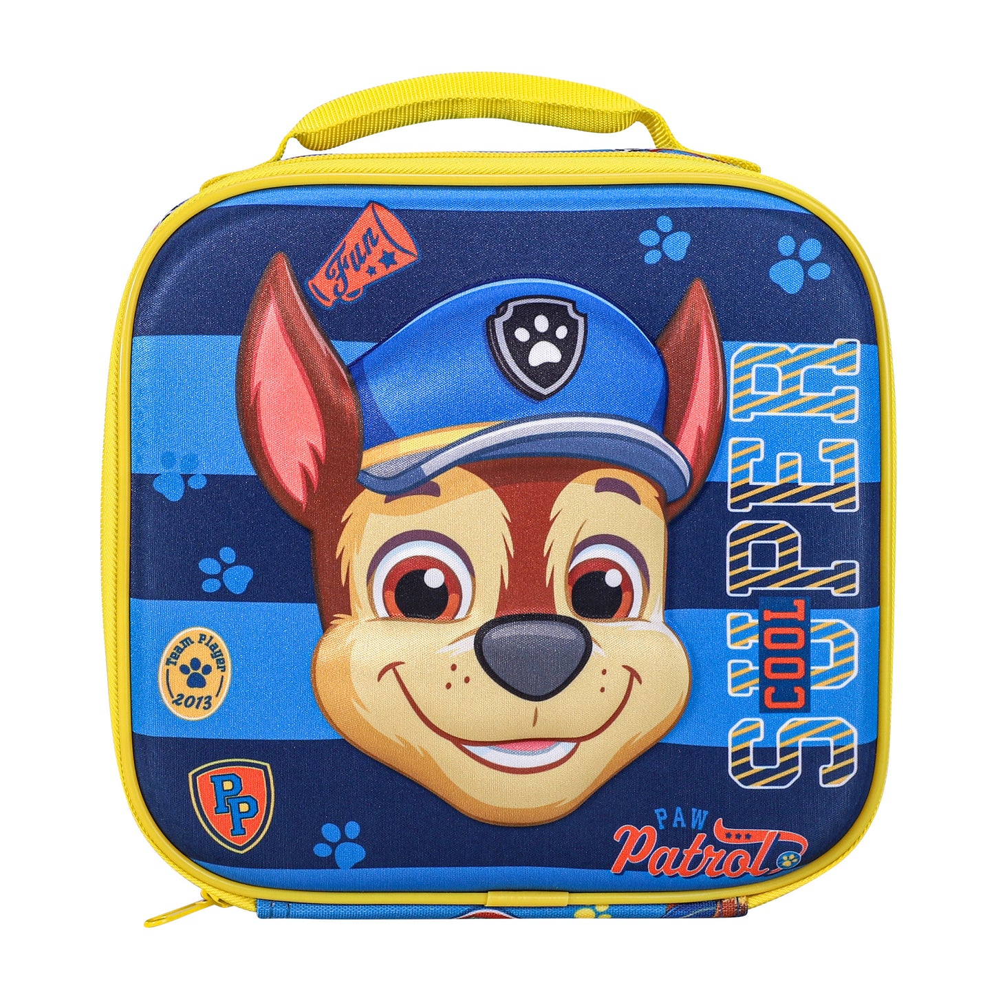Paw Patrol 3D Rectangular Insulated Lunch Box Bag for Boys and Girls, Perfect Size for Packing Hot or Cold Snacks for School and Travel, BPA Free