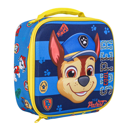 Paw Patrol 3D Rectangular Insulated Lunch Box Bag for Boys and Girls, Perfect Size for Packing Hot or Cold Snacks for School and Travel, BPA Free