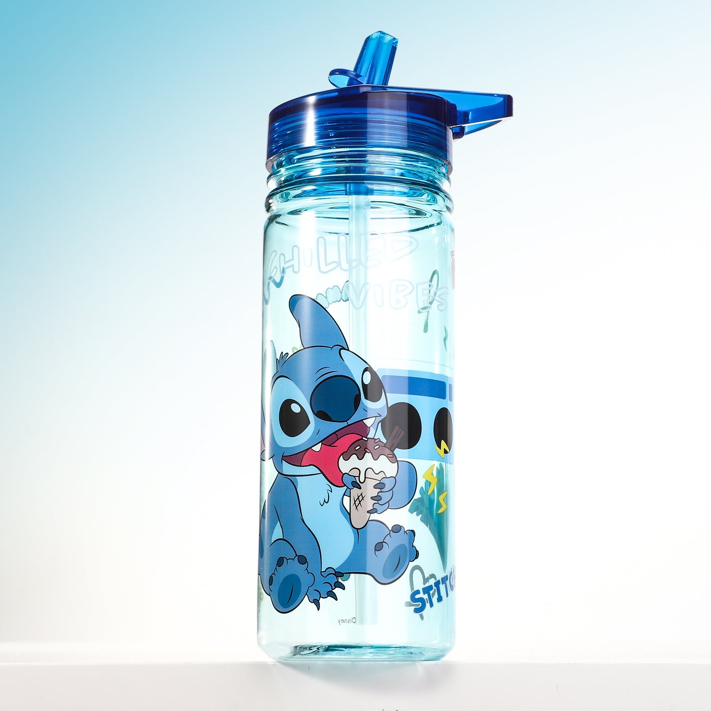Stitch 580ml Water Bottle for Kids, School Drinks Bottle Made of Durable Ecozen BPA Free