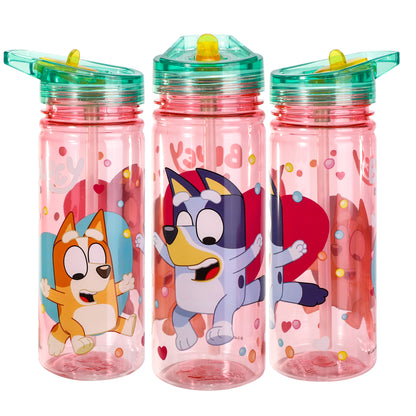 Bluey 580ml Water Bottle for Kids, School Drinks Bottle Made of Durable Ecozen BPA Free