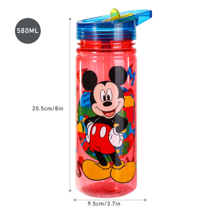 Mickey Mouse 580ml Water Bottle for Kids, School Drinks Bottle Made of Durable Ecozen BPA Free