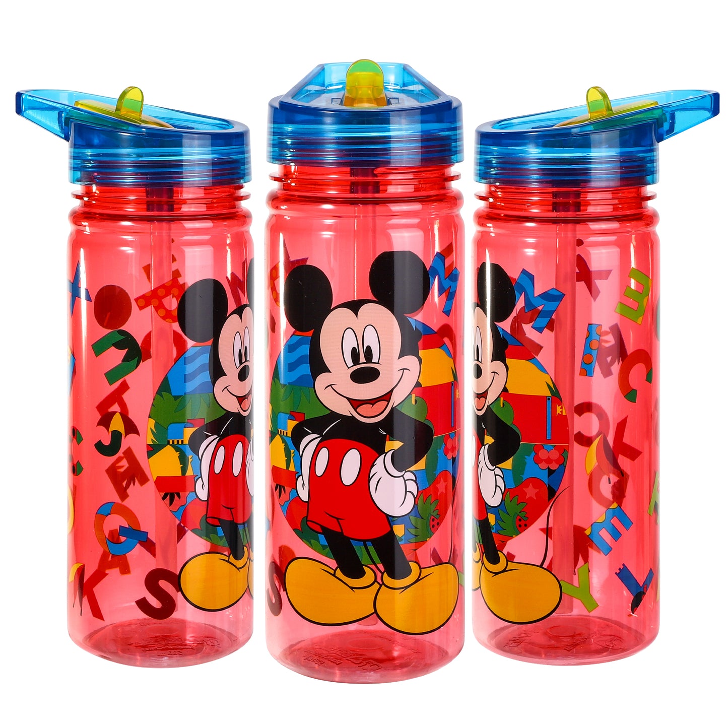 Mickey Mouse 580ml Water Bottle for Kids, School Drinks Bottle Made of Durable Ecozen BPA Free