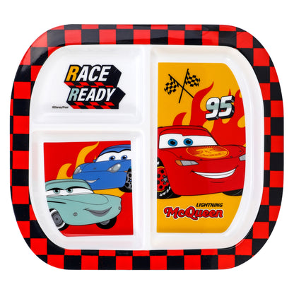 Cars 3 Section Childrens Divided Breakfast Lunch Dinner Plate
