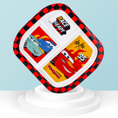Cars 3 Section Childrens Divided Breakfast Lunch Dinner Plate
