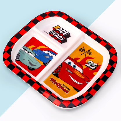 Cars 3 Section Childrens Divided Breakfast Lunch Dinner Plate