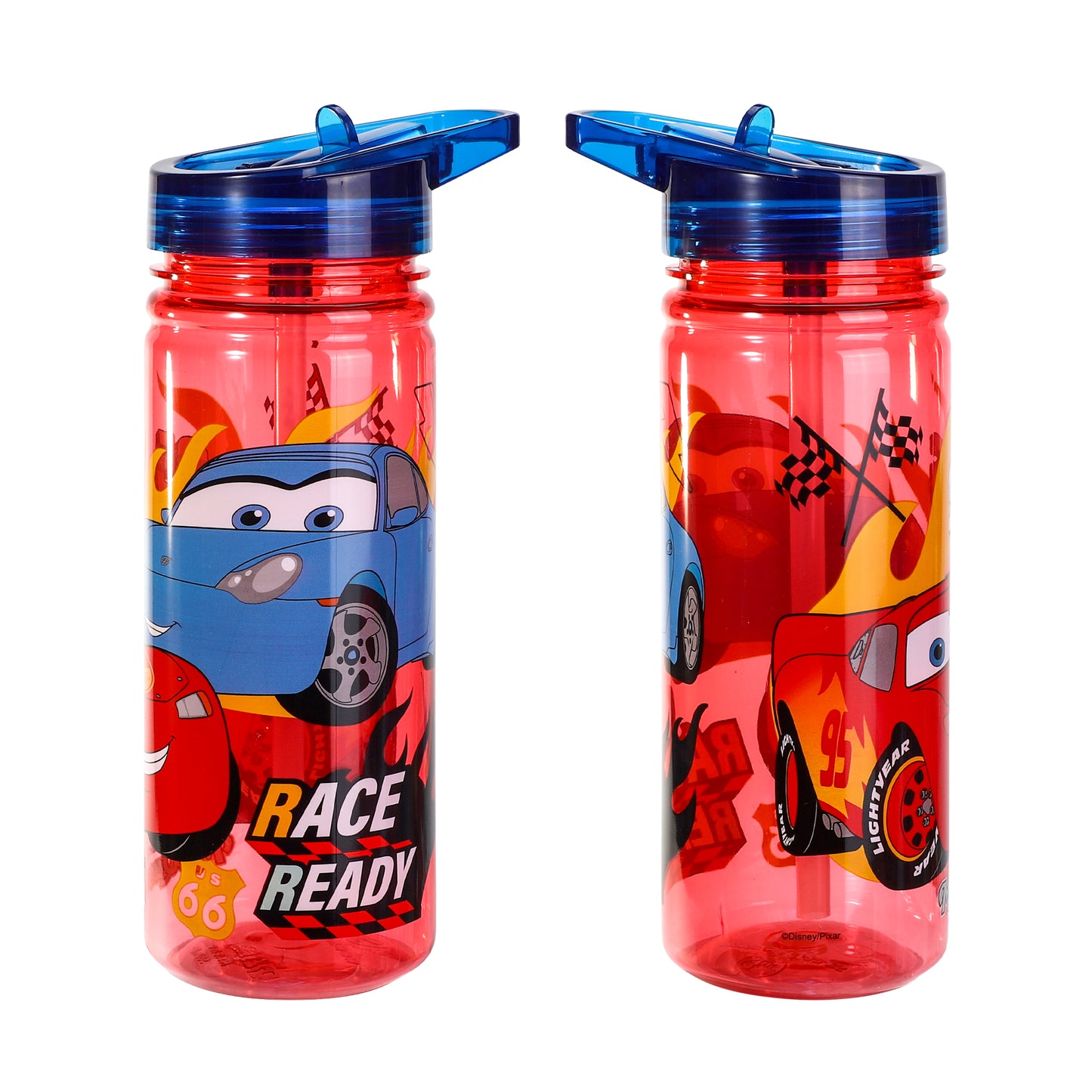 Cars Lightning McQueen 580ml Water Bottle for Kids, School Drinks Bottle Made of Durable Ecozen BPA Free