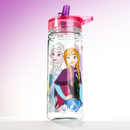 Disney Frozen 580ml Water Bottle for Kids, School Drinks Bottle Made of Durable Ecozen BPA Free