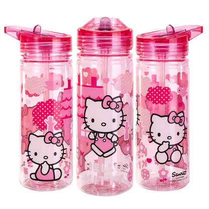 Hello Kitty 580ml Water Bottle for Kids, School Drinks Bottle Made of Durable Ecozen BPA Free