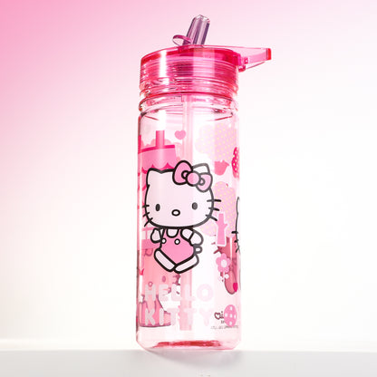 Hello Kitty 580ml Water Bottle for Kids, School Drinks Bottle Made of Durable Ecozen BPA Free