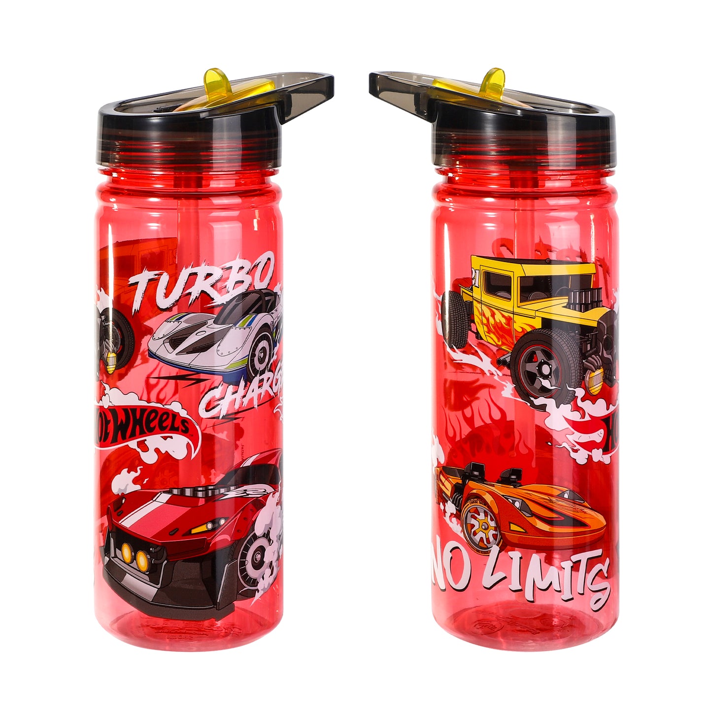 Hot Wheels 580ml Water Bottle for Kids, School Drinks Bottle Made of Durable Ecozen BPA Free