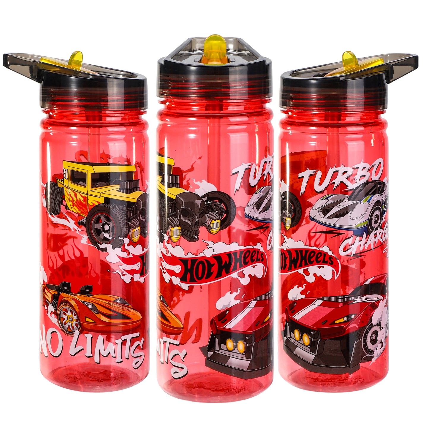Hot Wheels 580ml Water Bottle for Kids, School Drinks Bottle Made of Durable Ecozen BPA Free