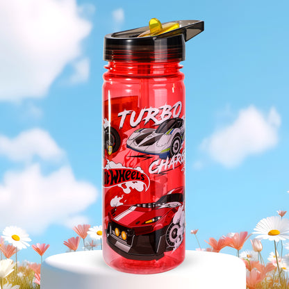 Hot Wheels 580ml Water Bottle for Kids, School Drinks Bottle Made of Durable Ecozen BPA Free