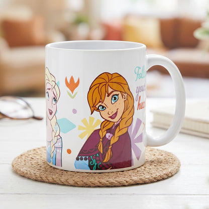 Disney Frozen Olaf & Elsa 11oz Ceramic Mug Frozen 325ml Coffee Cup, Dishwasher & Microwave Safe, Officially Licensed Gift for Kids & Adults
