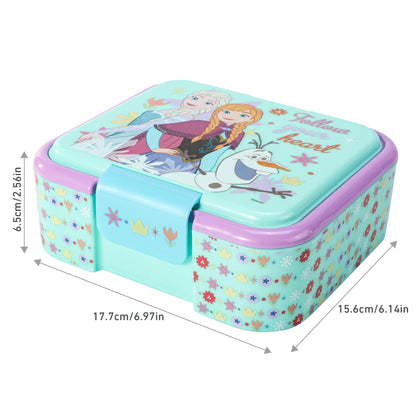 Disney Frozen Kids Lunch Box with Compartment - BPA Free Bento Boxes