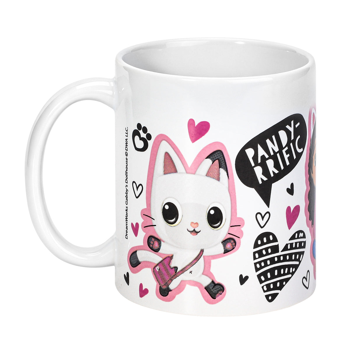 DREAMWORKS GABBY'S DOLLHOUSE Gabby's Dollhouse 11oz Ceramic Mug 325ml Coffee Cup, Dishwasher & Microwave Safe, Officially Licensed Gift for Kids & Adults