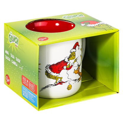 The Grinch 14oz Ceramic Mug – Dr. Seuss Christmas 410ml Coffee Cup, Dishwasher & Microwave Safe, Officially Licensed Gift for Kids & Adults
