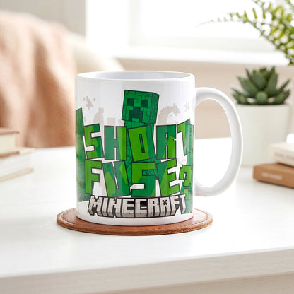 Minecraft Creeper 11oz Ceramic Mug – 325ml Coffee Cup, Dishwasher & Microwave Safe, Officially Licensed Gift for Kids & Adults