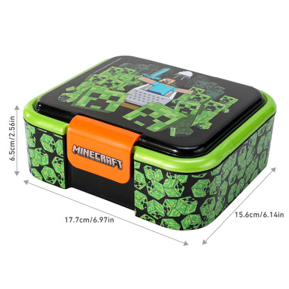 Minecraft Kids Lunch Box with Compartment - BPA Free Bento Boxes