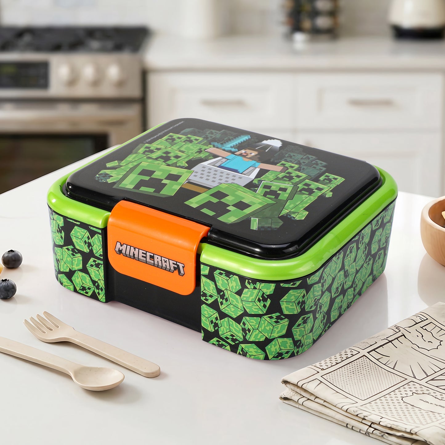 Minecraft Kids Lunch Box with Compartment - BPA Free Bento Boxes