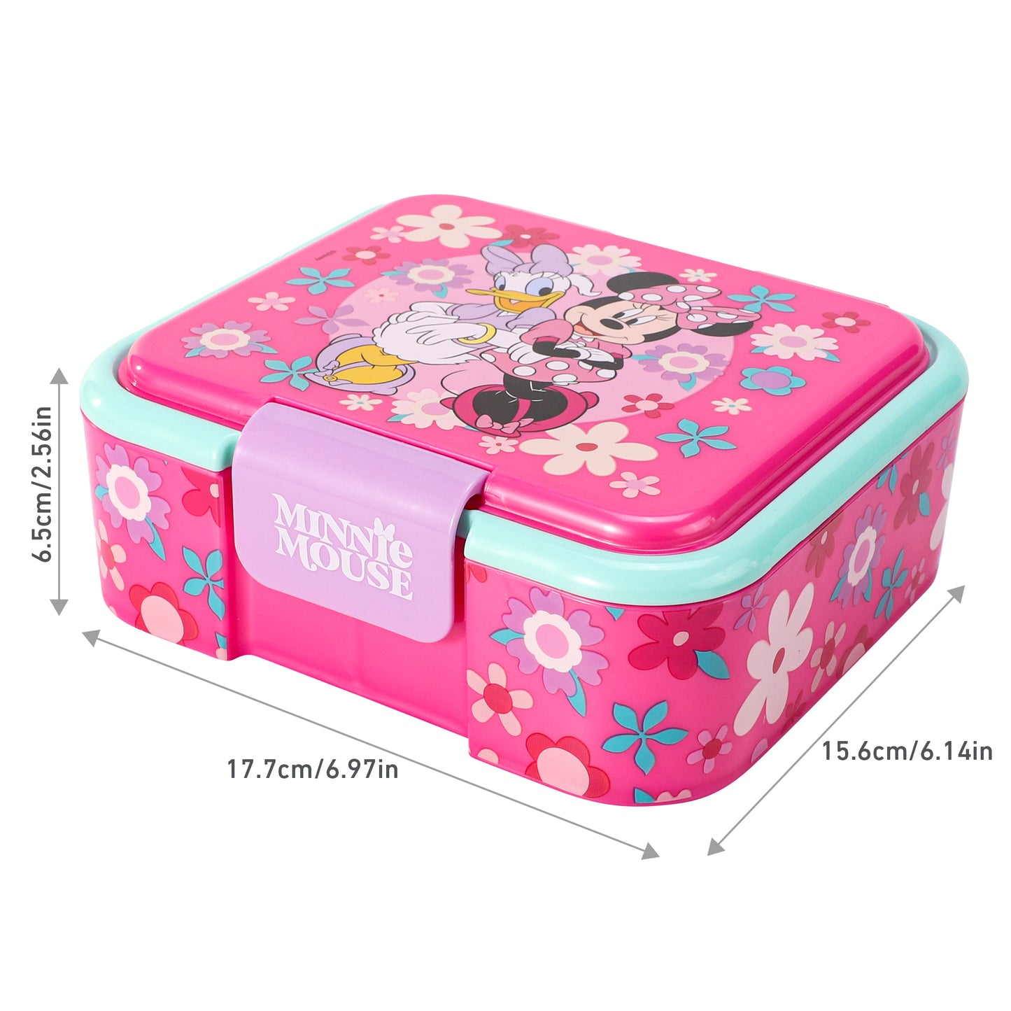 Disney Minnie Mouse Kids Lunch Box with Compartment - BPA Free Bento Boxes
