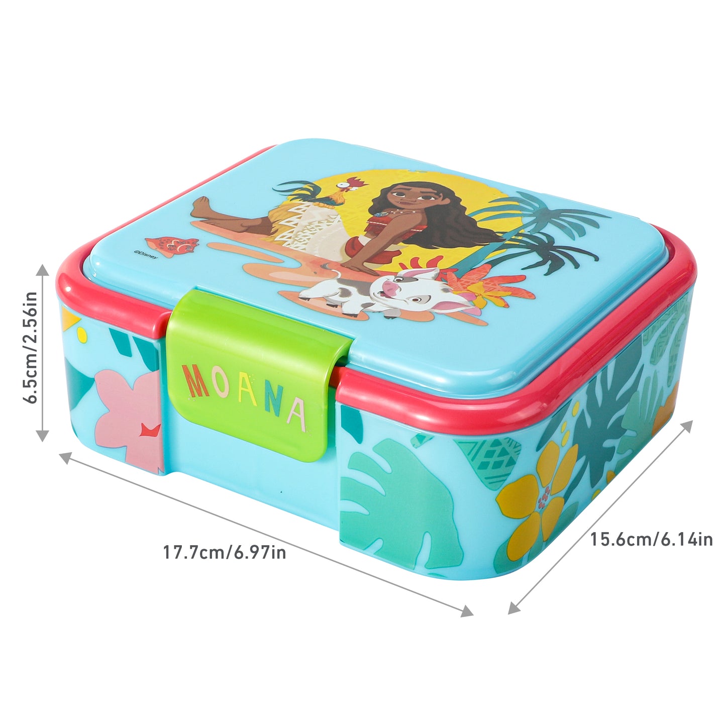 Disney Moana Kids Lunch Box with Compartment - BPA Free Bento Boxes