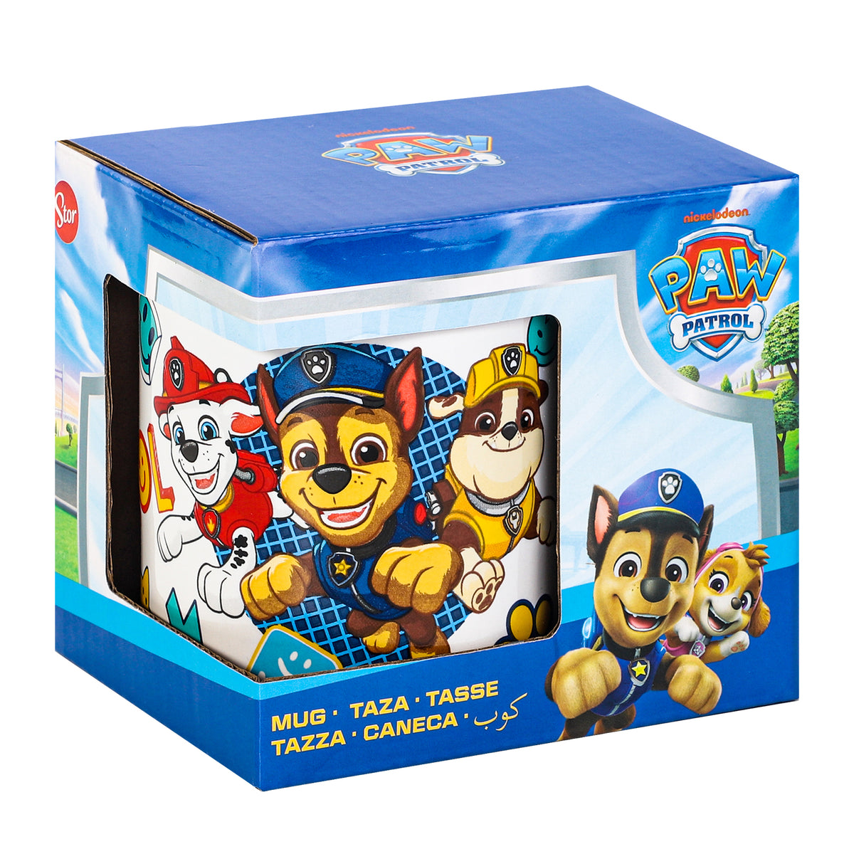 Paw Patrol 11oz Ceramic Mug – Chase, Marshall & Rubble 325ml Coffee Cup, Dishwasher & Microwave Safe, Officially Licensed Gift for Kids & Adults