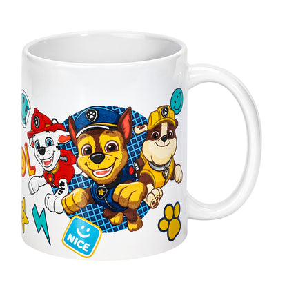 Paw Patrol 11oz Ceramic Mug – Chase, Marshall & Rubble 325ml Coffee Cup, Dishwasher & Microwave Safe, Officially Licensed Gift for Kids & Adults