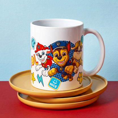 Paw Patrol 11oz Ceramic Mug – Chase, Marshall & Rubble 325ml Coffee Cup, Dishwasher & Microwave Safe, Officially Licensed Gift for Kids & Adults