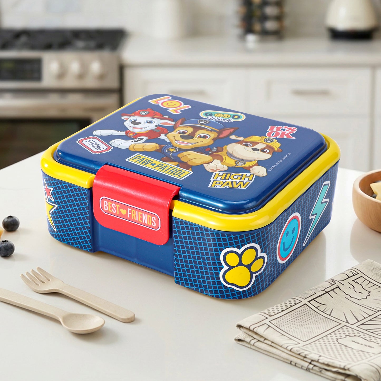 Paw Patrol Boy Kids Lunch Box with Compartment - BPA Free Bento Boxes